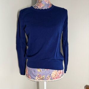 Banana Republic Navy and White Knit